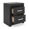 Stabotta - Two Drawer Night Stand - Black
