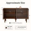 Sideboard Buffet Cabinet, Storage Credenza For Living Room - Walnut