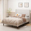 Upholstered Bed & High Headboard Design