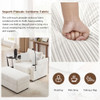 Modern Style Single Sofa Sofa Couch With Storage Space, A Movable Ottoman, 2 USB Ports, 2 Cup Holders, A Phone Holder For Living Room