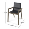 Belfast - Outdoor Dining Chair (Set of 2) With Mesh And Frame - Gray