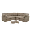 Modular Cloud Sofa With Freely Configurable Corner, L - Shaped Living Room Sofa - Camel
