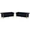 2 Piece Sofa Set With Tufted Back And Deep Seating