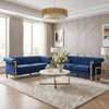 2 Piece Sofa Set With Tufted Back And Deep Seating