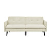 Easy Convert Futon Sofa With Tufted Back And Seat