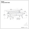 Hunter - Handcrafted Lift Top Coffee Table