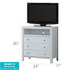 Elegant Transitional Media Chest