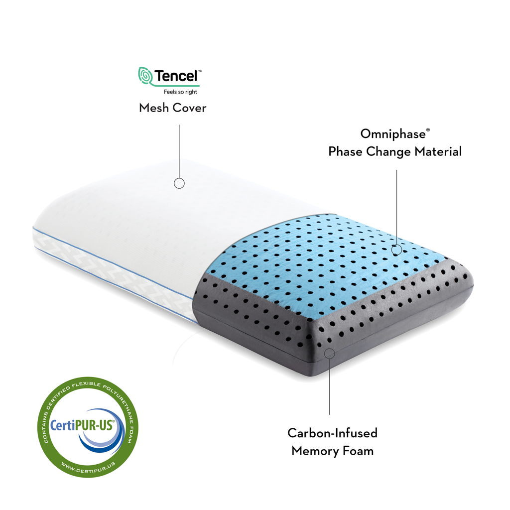 cocomaulo Z CarbonCool - LT Travel Pillow - Luxury Mattress and Furniture in