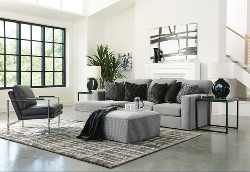 Carlsbad Modular Sectional - RSF Chaise - Charcoal - 38"