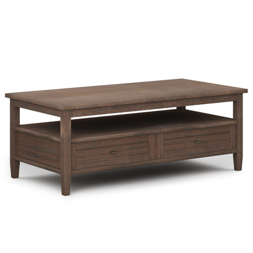 Warm Shaker - Coffee Table - Farmhouse Brown Warm Shaker - Coffee Table - Farmhouse Brown