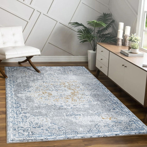 Legacy - 5'3" X 7' Area Rug Polypropylene - Multi / White Legacy - 5'3" X 7' Area Rug Polypropylene - Multi / White