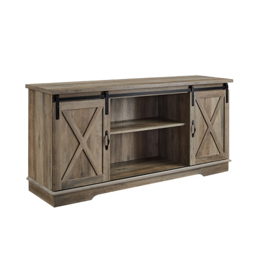 Farmhouse Sliding X Barn Door TV Stand Farmhouse Sliding X Barn Door TV Stand