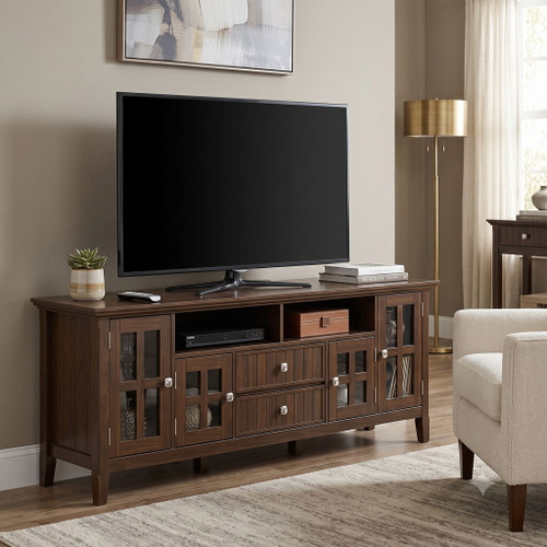 Acadian - Wide TV Media Stand - Brown