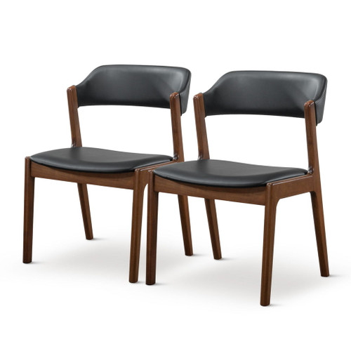 Enzo - Dining Chair (Set of 2) - Black / Brown Enzo - Dining Chair (Set of 2) - Black / Brown