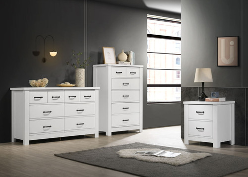 Cassini - 3 Piece Bedroom Set - White Cassini - 3 Piece Bedroom Set - White