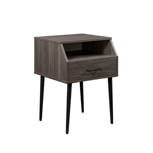 Contemporary Angled Nightstand - Slate Gray Contemporary Angled Nightstand - Slate Gray