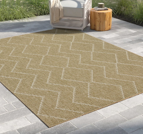Earth - Indoor / Outdoor Area Rug - Jute / White Earth - Indoor / Outdoor Area Rug - Jute / White