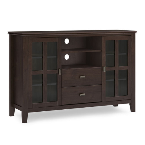 Artisan - Tall TV Media Stand - Dark Chestnut Brown Artisan - Tall TV Media Stand - Dark Chestnut Brown