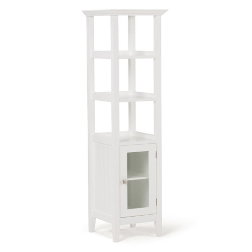 Acadian - Bath Storage Tower - Pure White Acadian - Bath Storage Tower - Pure White