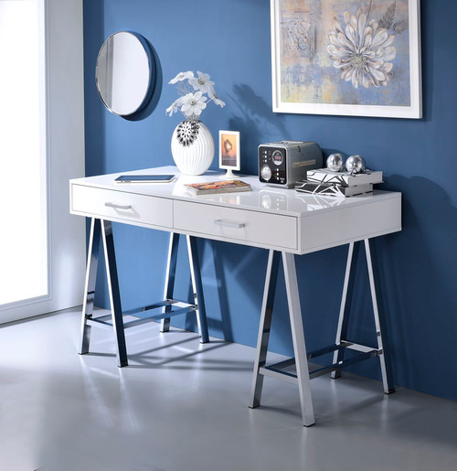 Coleen - High Gloss Writing Desk With USB Coleen - High Gloss Writing Desk With USB