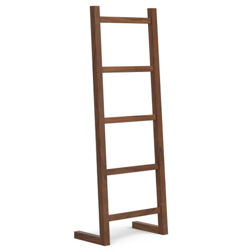 Bray - Bath Towel And Blanket Ladder Shelf - Natural Walnut Bray - Bath Towel And Blanket Ladder Shelf - Natural Walnut