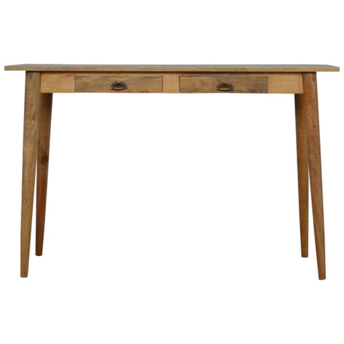 2 Drawer Nordic Writing Desk - Oak 2 Drawer Nordic Writing Desk - Oak