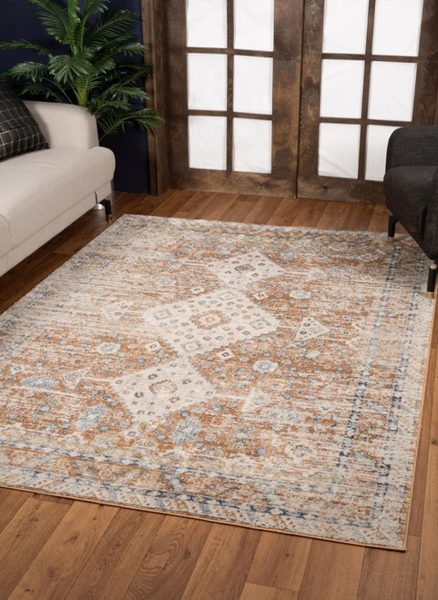 Noble - 5'3" X 7'3" Area Rug - Rust Noble - 5'3" X 7'3" Area Rug - Rust