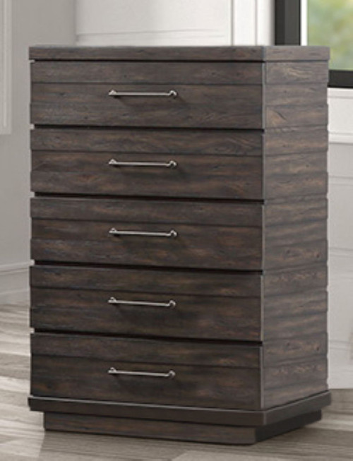 Indutrial Farmhouse 5 Drawer Chest - Brown Indutrial Farmhouse 5 Drawer Chest - Brown