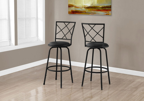 Swivel Stool Bar Height, Contemporary & Modern Style (Set of 2) Swivel Stool Bar Height, Contemporary & Modern Style (Set of 2)