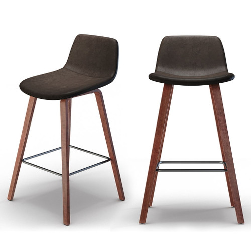 Addy - Counter Stool (Set of 2) - Distressed Brown Addy - Counter Stool (Set of 2) - Distressed Brown