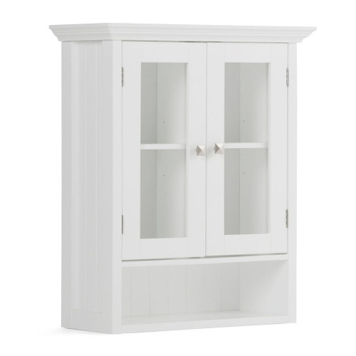 Acadian - Double Door Wall Cabinet - Pure White Acadian - Double Door Wall Cabinet - Pure White