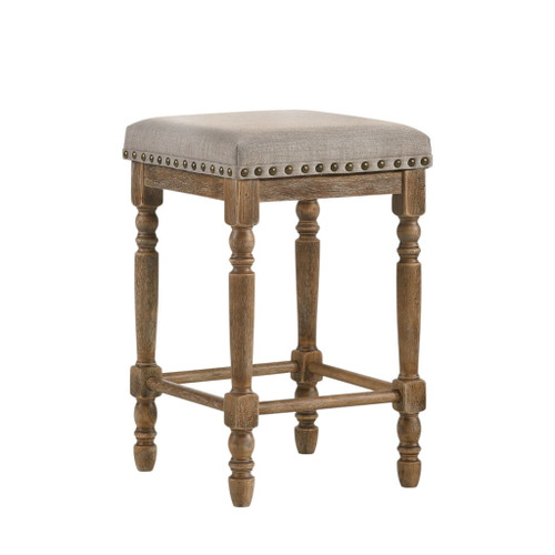 Farsiris - Weathered Counter Height Stool (Set 2) - Beige