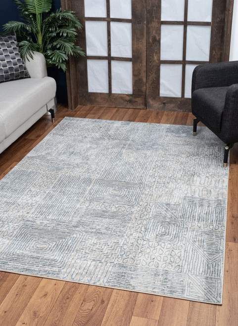 Elegance - 5'3" X 7'3" Area Rug - Blue Elegance - 5'3" X 7'3" Area Rug - Blue