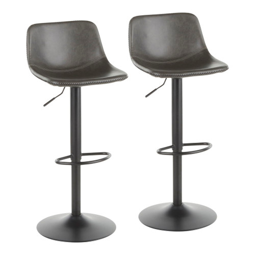 Duke - Industrial Adjustable Barstool (Set of 2) Duke - Industrial Adjustable Barstool (Set of 2)