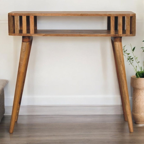 Slatted Console - Light Brown Slatted Console - Light Brown