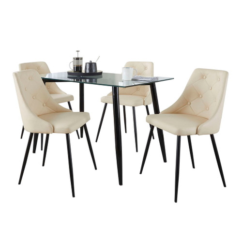 Clara Giovani - 5 Piece Contemporary Dining Set Clara Giovani - 5 Piece Contemporary Dining Set