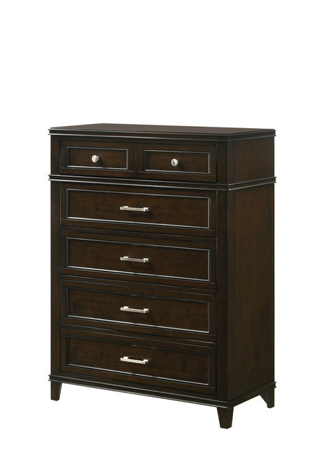 Merlot - 5 Drawer Chest - Mahogany Merlot - 5 Drawer Chest - Mahogany