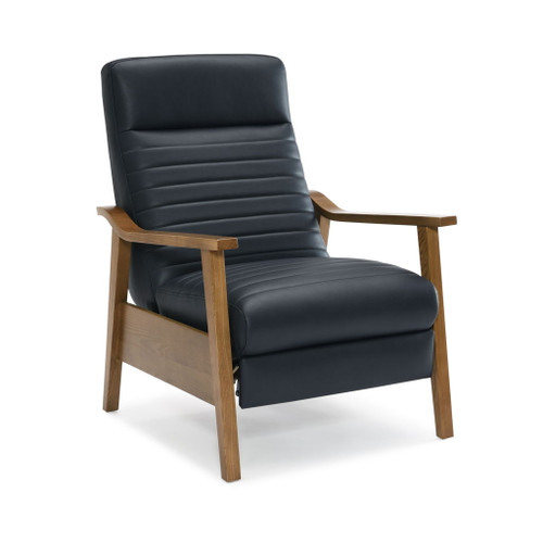 Asher - Modern Push Back Recliner With Wood Arms Asher - Modern Push Back Recliner With Wood Arms