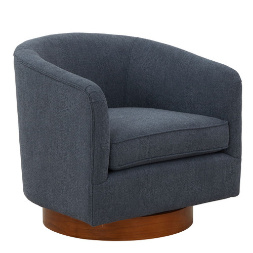 Miramar - Swivel Barrel Chair With Wooden Base Miramar - Swivel Barrel Chair With Wooden Base