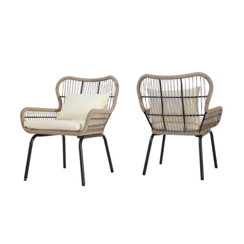 Southport - Club Chair With Woven Rope And Cushions
