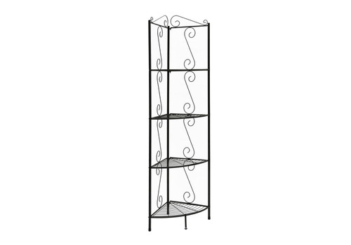 Etagere Bookcase Corner 4 Tier - Brown