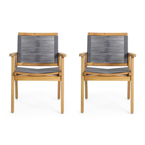 Outdoor Dining Chair (Set of 2) - Dark Gray