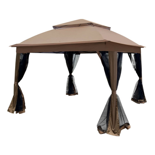 Outdoor Pop Up Gazebo Canopy With 2 Tier Soft Top And Removable Zipper Netting Outdoor Pop Up Gazebo Canopy With 2 Tier Soft Top And Removable Zipper Netting
