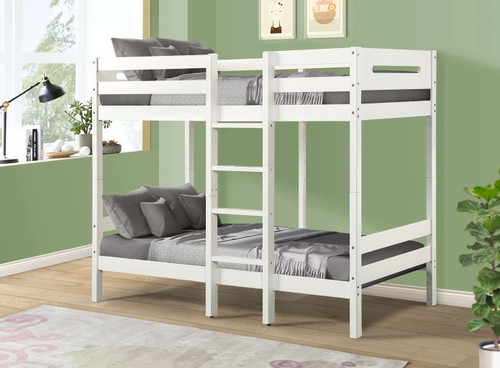 Esin - Twin Twin Bunk Bed - White Esin - Twin Twin Bunk Bed - White