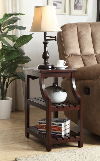 Wasaki - Accent Table With USB - Espresso Wasaki - Accent Table With USB - Espresso