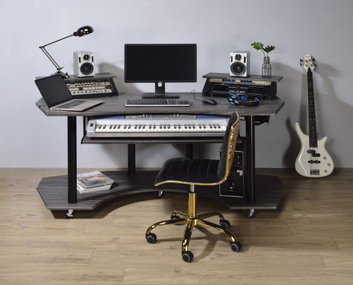 Eleazar - Music Recording Studio Desk - Wood Eleazar - Music Recording Studio Desk - Wood