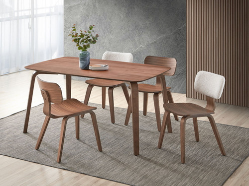 Casson - 5 Piece Dining Room Set - Walnut Casson - 5 Piece Dining Room Set - Walnut