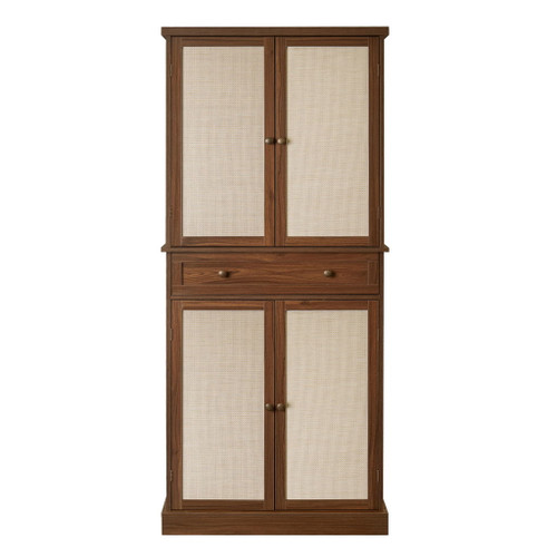 4 Door Storage Cabinet With 1 Drawer, With 4 Adjustable Inner Shelves