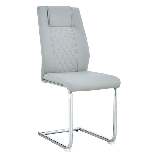 Modern Dining Chairs With Padded Seat, Metal Legs Modern Dining Chairs With Padded Seat, Metal Legs