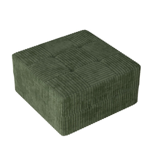 Modern Minimalist Ottoman Sofa Compressed Sectional Corduroy Couch Sleeper